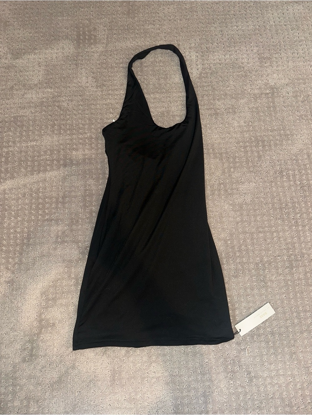 Hello Molly Black Mini Halter Dress
